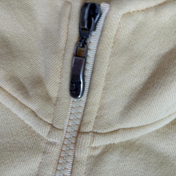 The Black Dog Men's Medium Classic Collection, Pale Yellow, top zipper - Picture 6 of 7